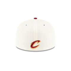 New Era Cleveland Cavaliers White Red Gray 59Fifty 5950 Patch Fitted Cap Hat