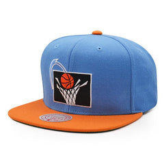 Mitchell And Ness Cleveland Cavaliers CLASSIC Sky Blue Orange Green Snapback Hat