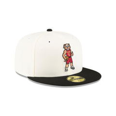 New Era Cleveland Cavaliers White Black Gray 59Fifty 5950 Patch Fitted Cap Hat
