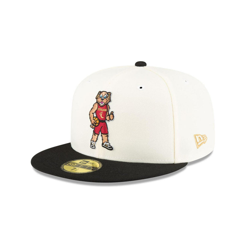 New Era Cleveland Cavaliers White Black Gray 59Fifty 5950 Patch Fitted Cap Hat