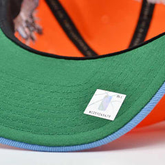 Mitchell And Ness Cleveland Cavaliers '97 NBA ASG Orange Sky Blue Green Snapback