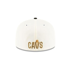 New Era Cleveland Cavaliers White Black Gray 59Fifty 5950 Patch Fitted Cap Hat