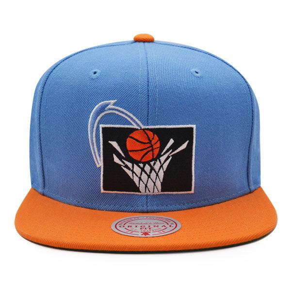 Mitchell And Ness Cleveland Cavaliers CLASSIC Sky Blue Orange Green Snapback Hat