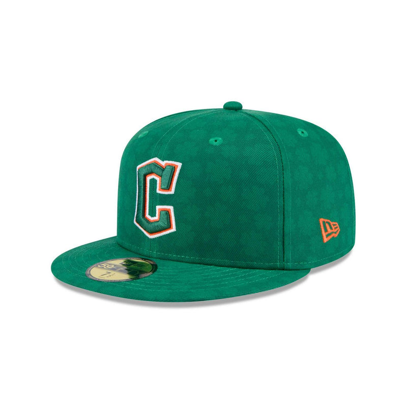 New Era Cleveland Guardians St. Patrick's Day 2025 Green Gray 59Fifty 5950 Hat