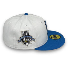New Era Cleveland Indians Blue Kelly Green Botton 59Fifty 5950 Patch Fitted