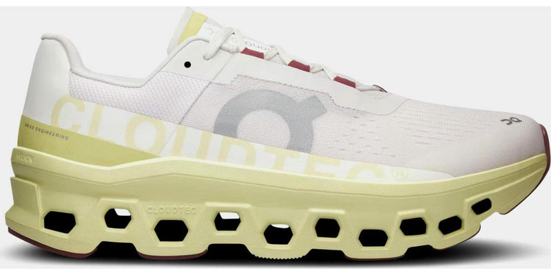 On Running Cloudmonster Frost White Acacia 61-97786 Sneaker Shoe Trainer