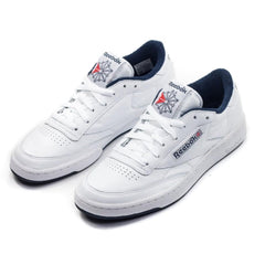 Reebok Club C 85 Archive White Collegiate Navy Blue Red Sneaker Shoe Trainer