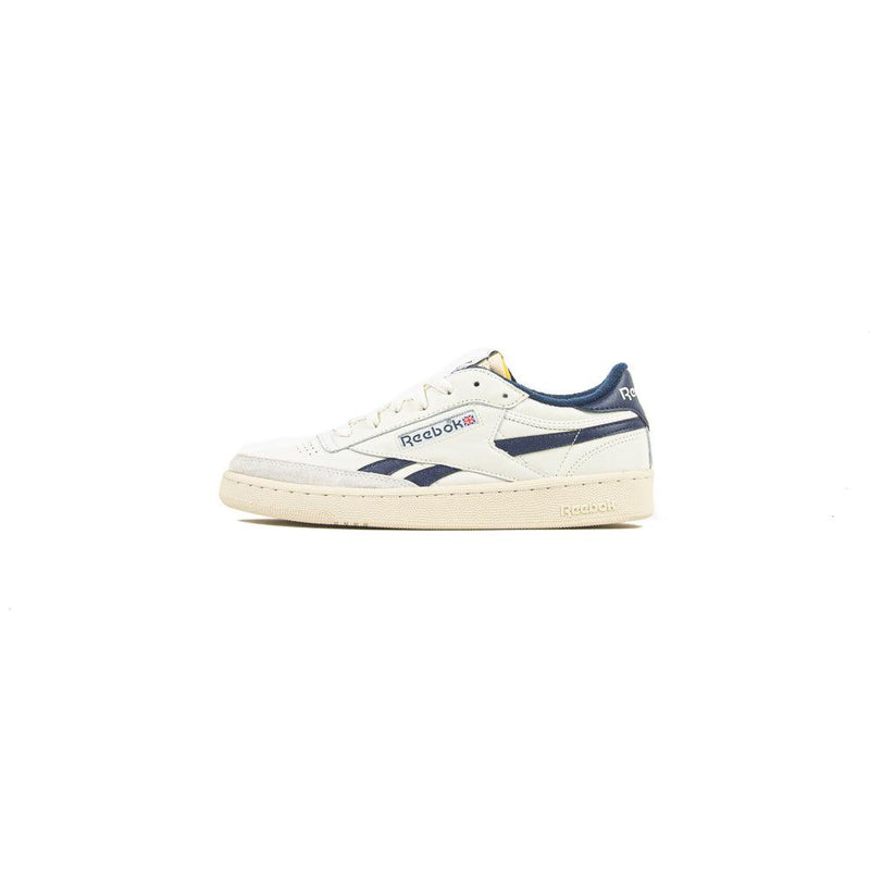 Reebok Club C Revenge Vintage Chalk Vector Navy Blue Grey Beige Sneaker