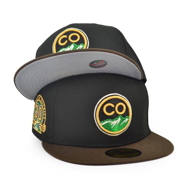 New Era Colorado Rockies 30th Anni Black Walnut Brown 59Fifty 5950 Patch Fitted