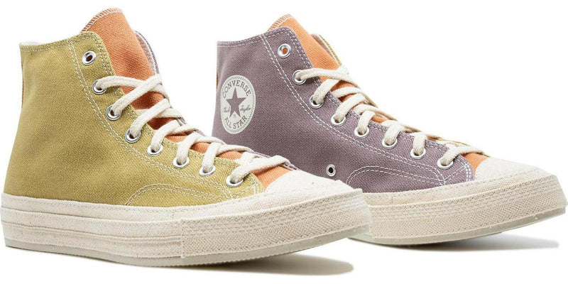 Converse Renew Cotton Chuck 70 Hi Grey Beige Purple White 167767C Sneaker Shoe