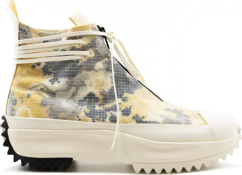 Converse Run Star Hike Hi Washed Floral White Black Green 170776C Sneaker Shoe