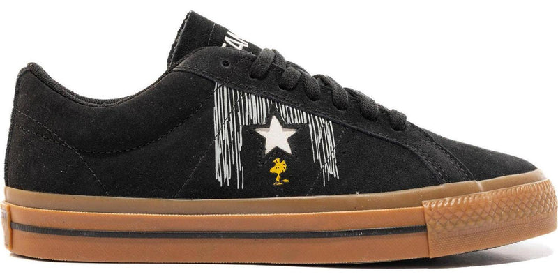 Converse Peanuts One Star Ox Black Brown White Yellow A01873C Sneaker Shoe