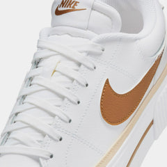 Wmns Nike Court Legacy Lift White British Tan Sanddrift Brown HQ1542-100 Sneaker