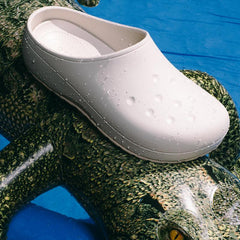 Crocs Classic Quiet Stucco White 209968-160 Clog Moccasin Casual Shoes Sandal