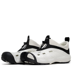 Crocs Quick Trail Low Almost White Black 209350-1CN Clog Moccasin Casual Shoes