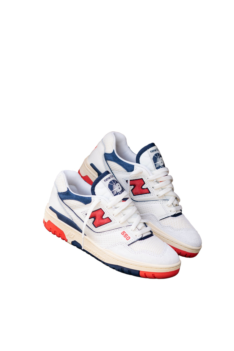 Mens New Balance 550 (White/Red) - BB550CPB