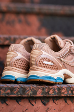 Mens Saucony Progrid Triumph 4 (Tan/Royal) Sneaker Shoe Trainer