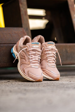 Mens Saucony Progrid Triumph 4 (Tan/Royal) Sneaker Shoe Trainer