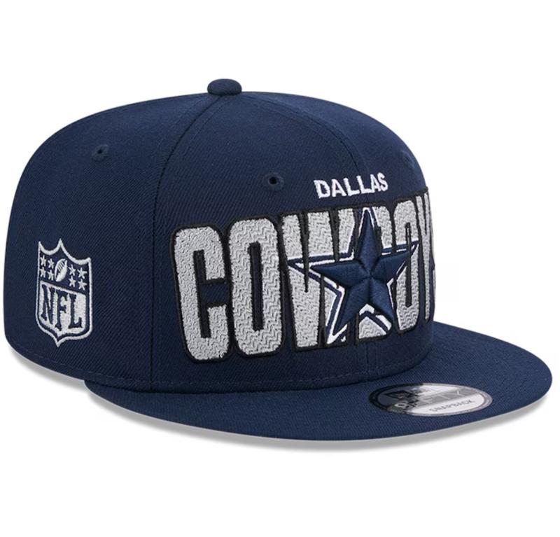 New Era Dallas Cowboys '23 NFL Navy Blue White Black 9Fifty 950 Patch Snapback