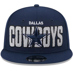 New Era Dallas Cowboys '23 NFL Navy Blue White Black 9Fifty 950 Patch Snapback