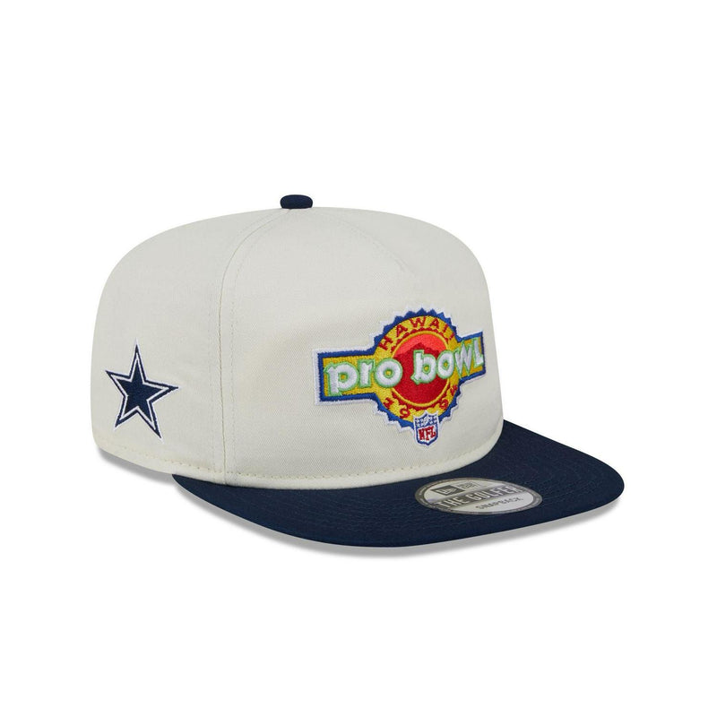 New Era Dallas Cowboys Pro Bowl White Blue Orange Green Patch Golfer Cap Hat