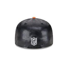 New Era Denver Broncos Faux Leather Crown Black Orange Green 59Fifty 5950 Fitted