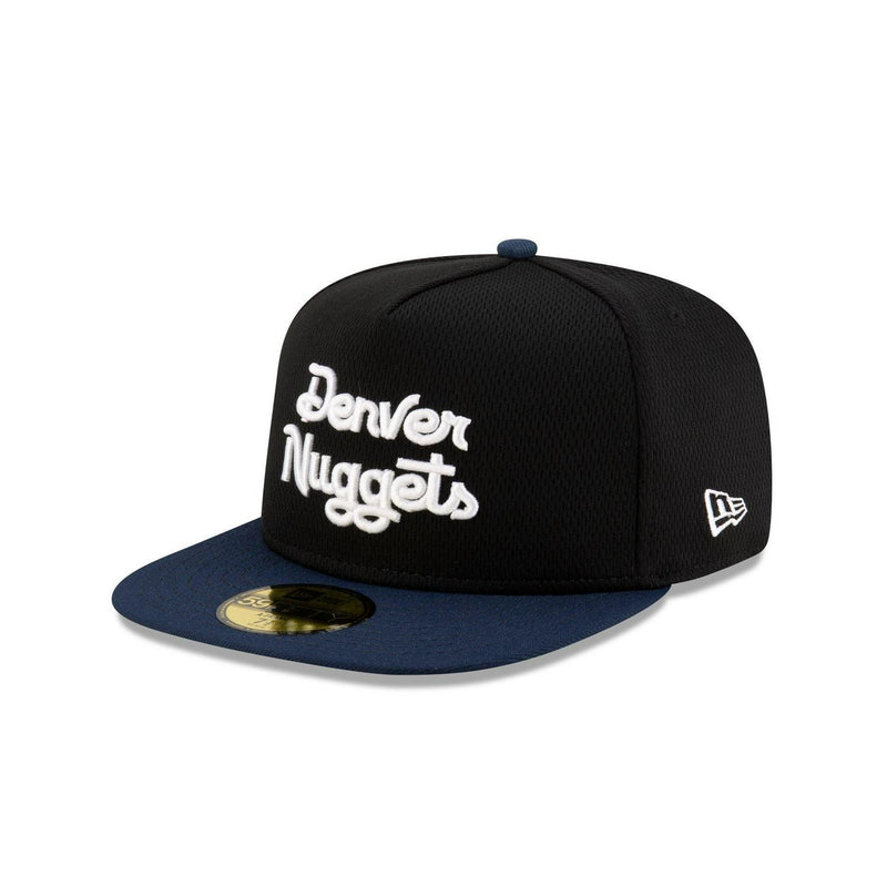 New Era Denver Nuggets Dashmark Mesh Black Blue Gray 59Fifty 5950 Patch Fitted