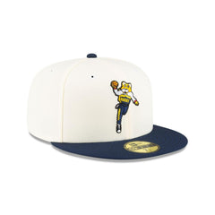 New Era Denver Nuggets Mascot White Blue Gray 59Fifty 5950 Patch Fitted Cap Hat