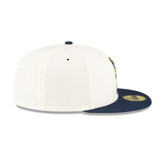New Era Denver Nuggets Mascot White Blue Gray 59Fifty 5950 Patch Fitted Cap Hat
