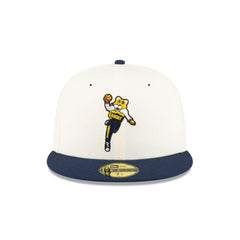 New Era Denver Nuggets Mascot White Blue Gray 59Fifty 5950 Patch Fitted Cap Hat