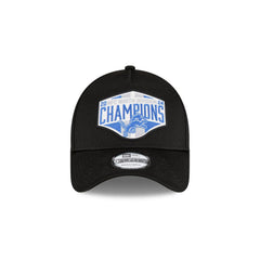 New Era Detroit Lions Black White Blue Gray 9Forty 940 Patch Snapback Cap Hat