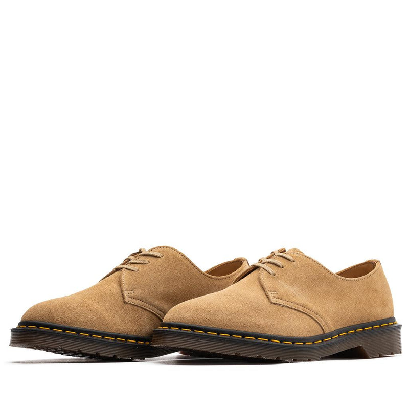 Dr. Martens 1461 Buck Oxford Almond Beige Brown Clog Moccasin Boat Casual Shoes