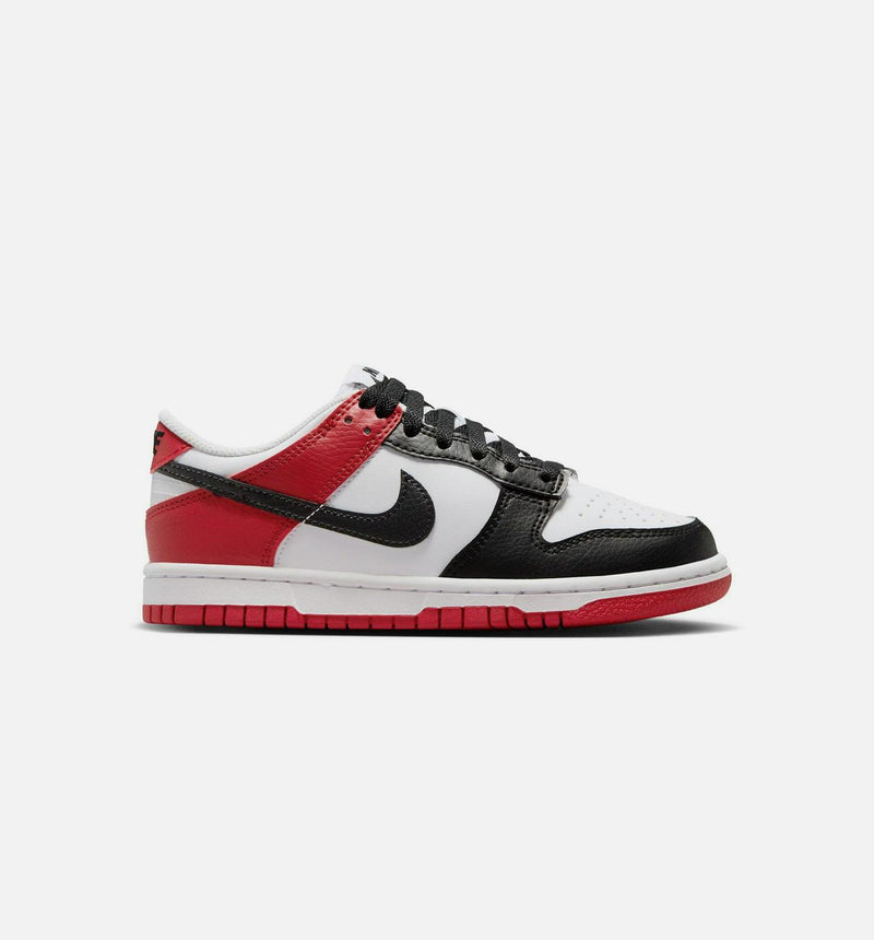 Kids Nike Dunk Low GS Black Gym Red White HF9980-600 Shoe Sneaker Trainer
