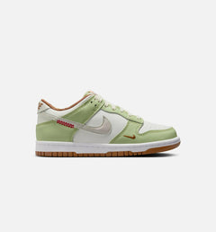 Kids Nike Dunk Low GS Sail Light Bone White Olive Aura HV6001-101 Shoe Sneaker