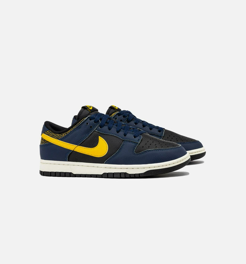 Nike Dunk Black Midnight Navy Blue Sail White Tour Yellow FZ4014-010 Sneaker