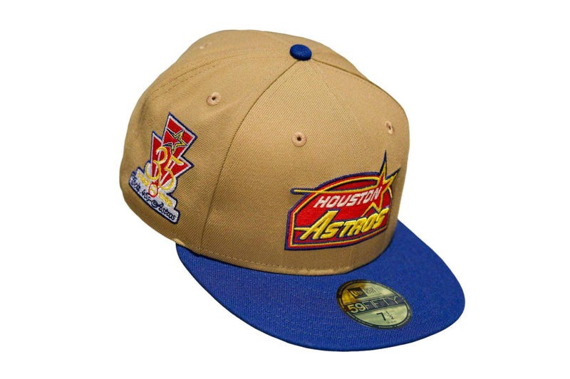 New Era Houston Astros Pirata Khaki Red Navy Yellow Gray 59Fifty 5950 Fitted Hat