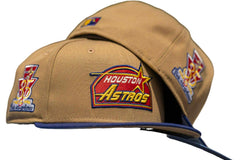 New Era Houston Astros Pirata Khaki Red Navy Yellow Gray 59Fifty 5950 Fitted Hat