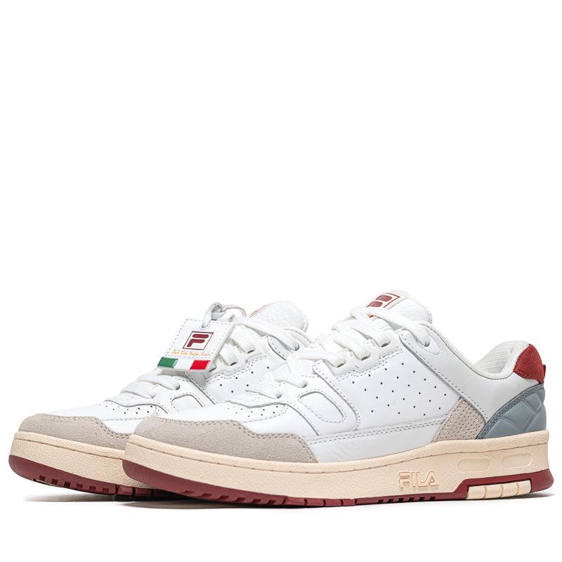 FILA Rissmo Low Lux White Ecru Red Blue Maroon Grey 1BM02499 127 Sneaker Shoe