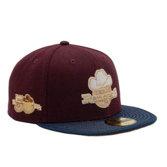 New Era Texas Rangers 50th Anni Maroon Oceanside Blue Brown 59Fifty 5950 Fitted