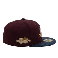 New Era Texas Rangers 50th Anni Maroon Oceanside Blue Brown 59Fifty 5950 Fitted
