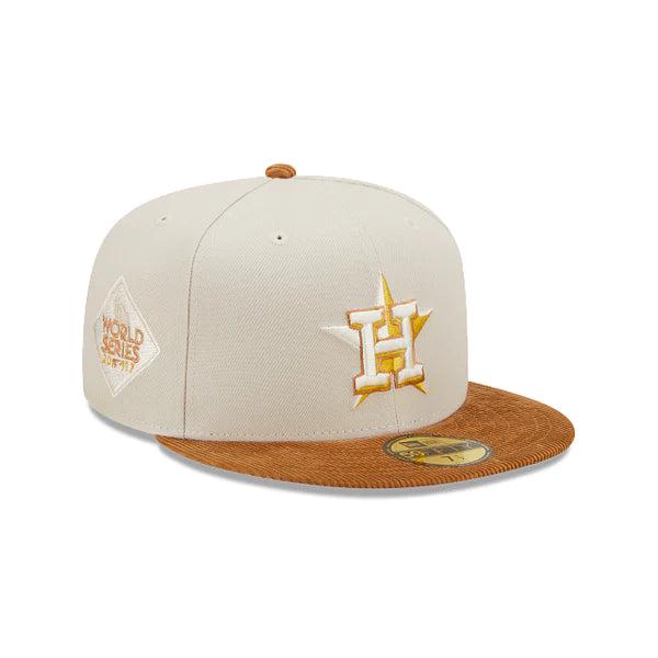 New Era Fall Corduroy Astros 17 Green Yellow Brown 59Fifty 5950 Patch Fitted