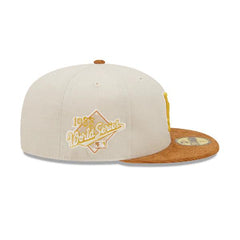 New Era Fall Corduroy Dodgers 88 Gold Brown DK Green 59Fifty 5950 Patch Fitted