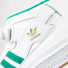 Adidas Forum Mid Ftw White Gold MT Gum Brown Green 3 Sneaker Shoe Trainer