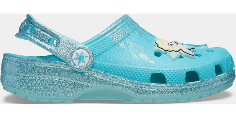 Kids Crocs Frozen Elsa Infant TD Blue White 210237-90H Clog Sandal Slippers