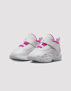 Jordan Max Aura 6 Toddler Girls' White/Fire Pink