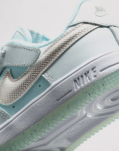 Nike Air Force 1 Low Easyon Toddler Girls' "Pure Platinum/Metallic Silver"