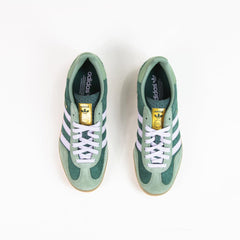 Adidas Gazelle Indoor Mineral Green Silver Dawn Shoe Sneaker Trainer