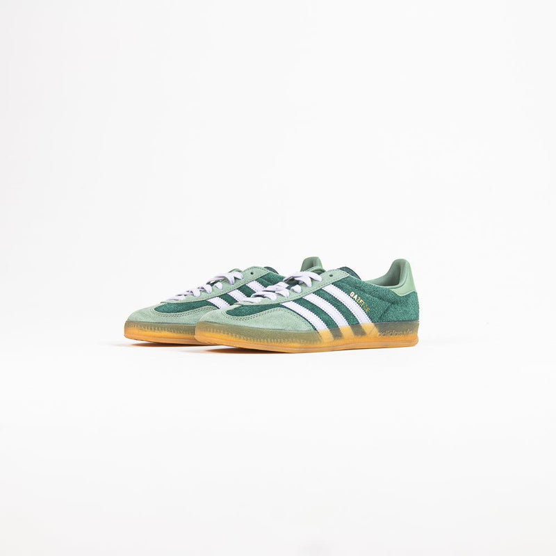 Adidas Gazelle Indoor Mineral Green Silver Dawn Shoe Sneaker Trainer