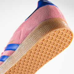 Adidas Gazelle Semi Pink Spark Lucid Blue Gum Shoe Sneaker Trainer