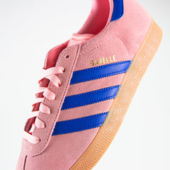 Adidas Gazelle Semi Pink Spark Lucid Blue Gum Shoe Sneaker Trainer